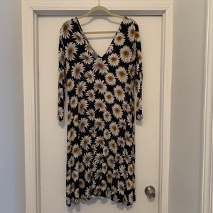 Daisy Double V Jersey Dress